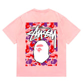 BAPE X Stussy Ape Head Tee
